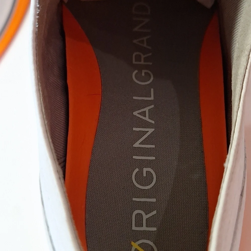 Cole Haan NEW Men's Gray/Orange Original Grand Lightweight Wingtip Shoes Size 8W